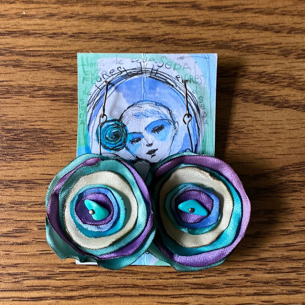 Never worn crisalidaseda earrings. Beautifully handmade and light. From Spain.